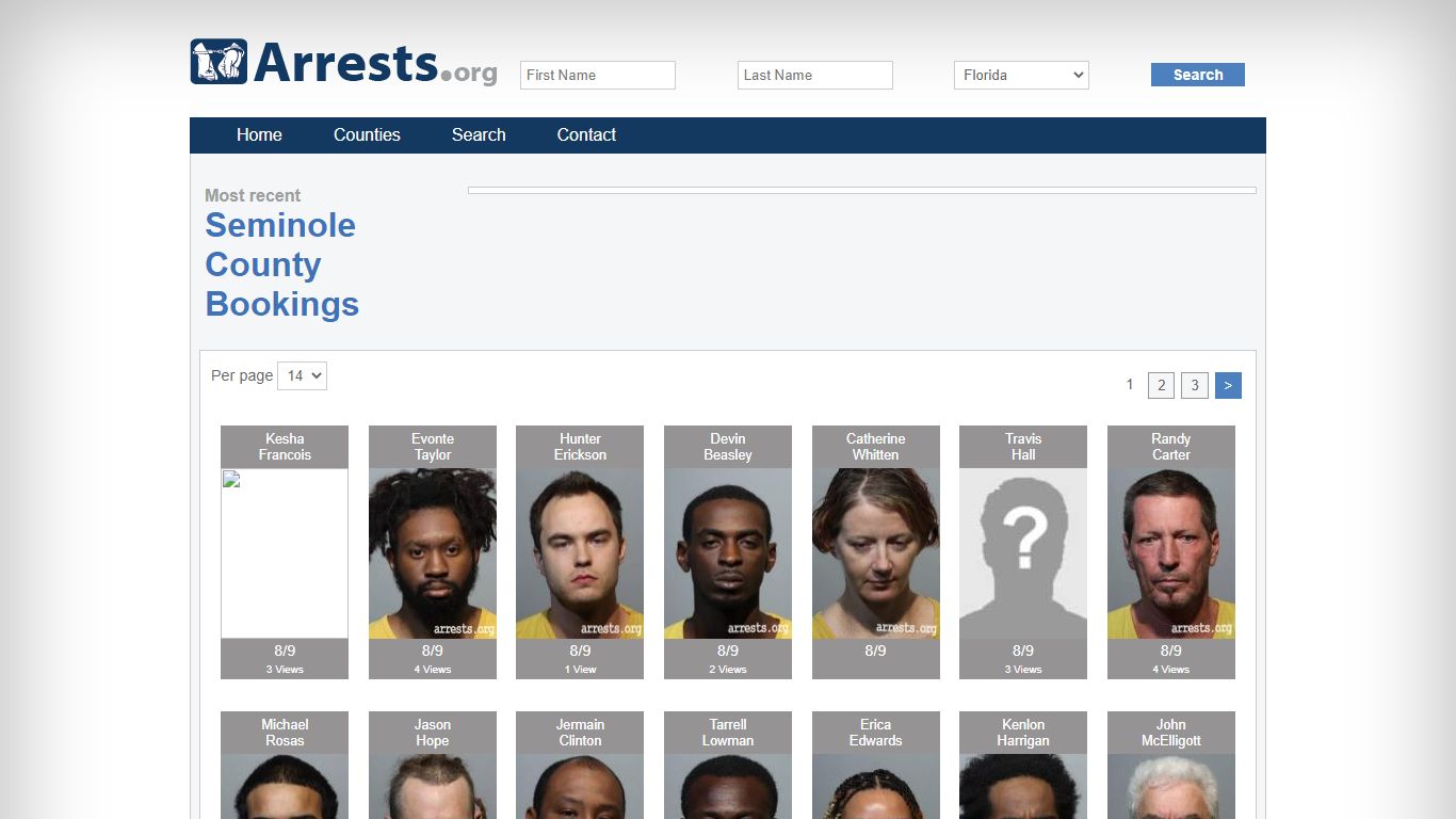 Seminole County Arrests and Inmate Search